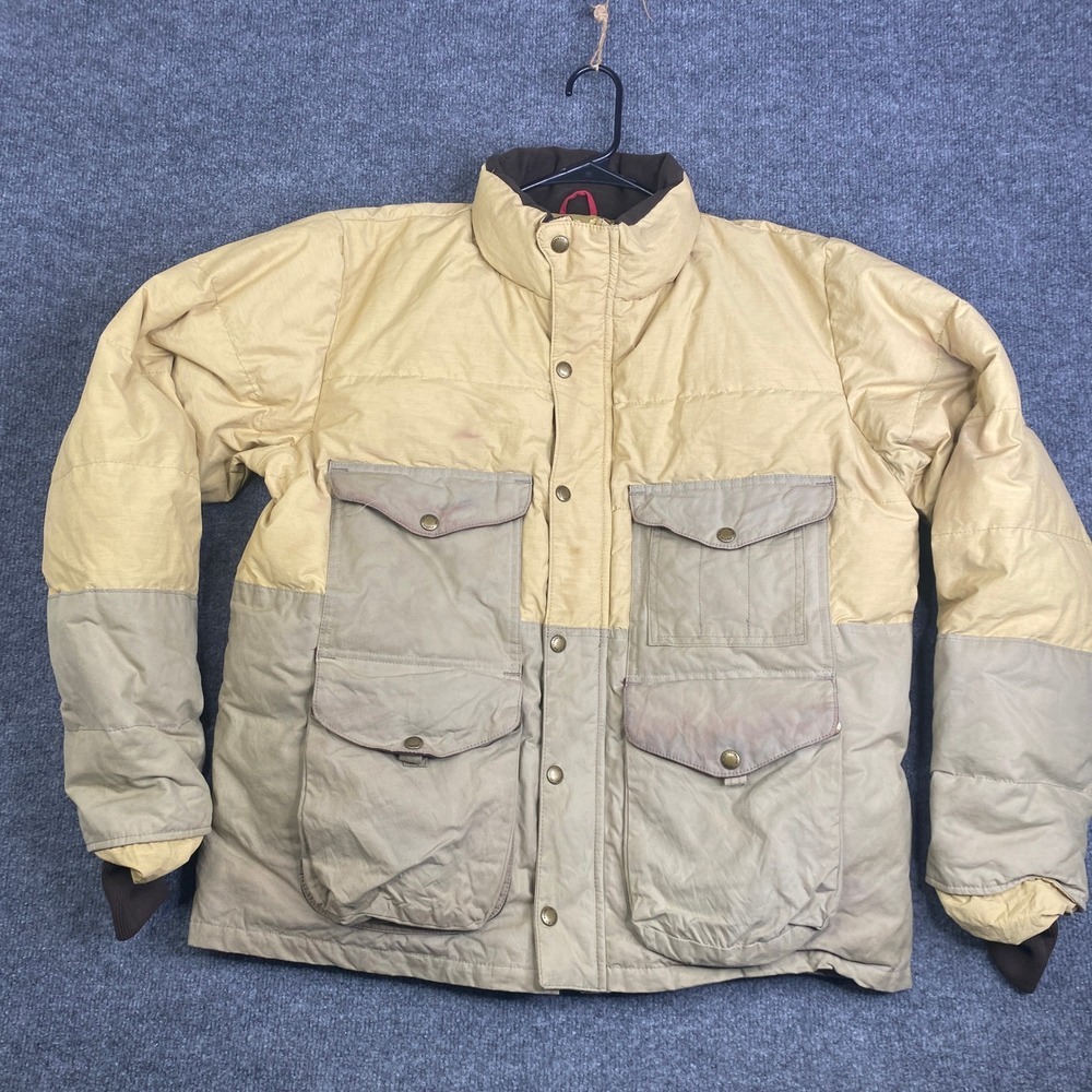 Filson 10495AL Down Cruiser Jacket Mens Medium Tan Cotton Poplin Made in USA